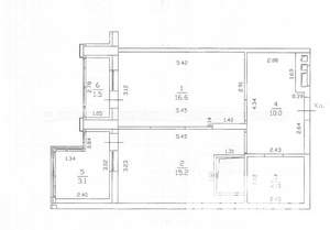 1-к квартира, вторичка, 53м2, 21/25 этаж