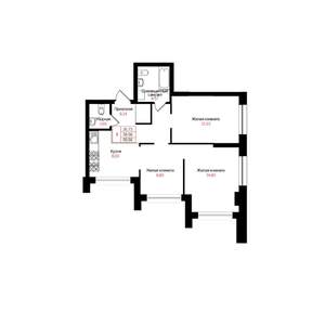 3-к квартира, вторичка, 60м2, 12/25 этаж