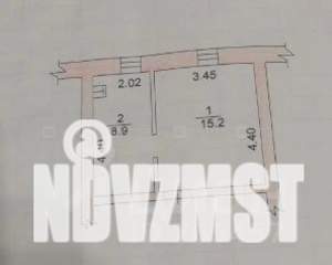 1-к квартира, вторичка, 25м2, 1/2 этаж
