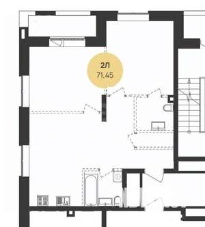 3-к квартира, вторичка, 71м2, 7/24 этаж