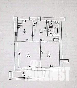 2-к квартира, вторичка, 47м2, 2/9 этаж