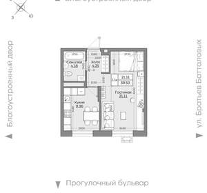 1-к квартира, вторичка, 40м2, 18/24 этаж