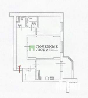 2-к квартира, вторичка, 61м2, 18/19 этаж