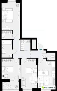 3-к квартира, вторичка, 83м2, 2/18 этаж