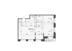 3-к квартира, строящийся дом, 107м2, 5/7 этаж