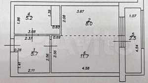 Студия квартира, вторичка, 33м2, 7/24 этаж