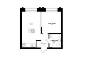 1-к квартира, вторичка, 35м2, 2/25 этаж