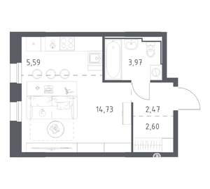 Студия квартира, вторичка, 29м2, 11/23 этаж