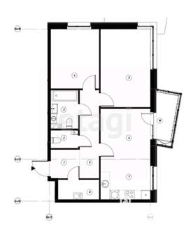 3-к квартира, вторичка, 69м2, 10/19 этаж