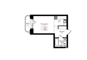 1-к квартира, вторичка, 29м2, 5/25 этаж