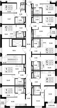 2-к квартира, вторичка, 47м2, 2/11 этаж