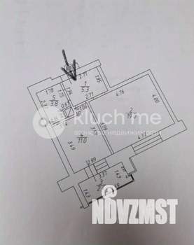 1-к квартира, вторичка, 43м2, 4/5 этаж