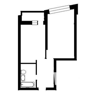 1-к квартира, вторичка, 43м2, 9/26 этаж
