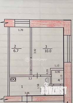 2-к квартира, вторичка, 24м2, 3/5 этаж