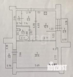 1-к квартира, вторичка, 43м2, 9/10 этаж