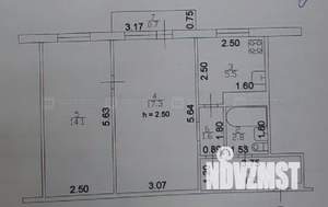 2-к квартира, вторичка, 46м2, 4/5 этаж