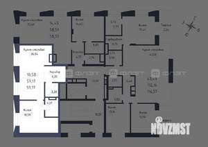 1-к квартира, вторичка, 59м2, 3/5 этаж
