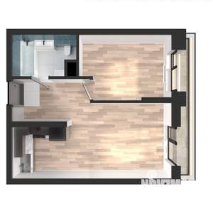 1-к квартира, вторичка, 42м2, 8/23 этаж