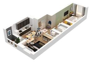 2-к квартира, вторичка, 55м2, 5/13 этаж