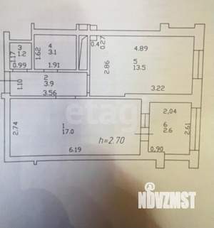 1-к квартира, вторичка, 39м2, 8/20 этаж