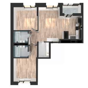 2-к квартира, вторичка, 67м2, 2/23 этаж