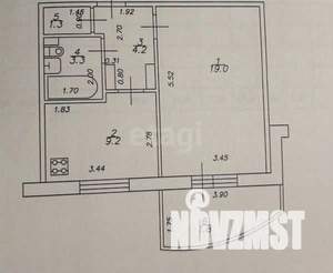 1-к квартира, вторичка, 39м2, 6/6 этаж
