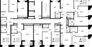 3-к квартира, вторичка, 73м2, 3/20 этаж