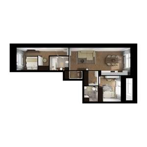 2-к квартира, вторичка, 64м2, 2/10 этаж