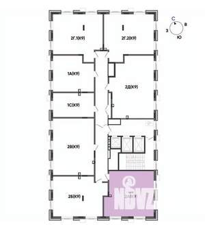 2-к квартира, вторичка, 56м2, 18/22 этаж