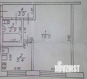 1-к квартира, вторичка, 31м2, 4/5 этаж