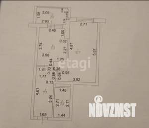 1-к квартира, вторичка, 39м2, 21/23 этаж