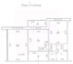 2-к квартира, вторичка, 59м2, 11/15 этаж