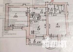 2-к квартира, вторичка, 56м2, 8/9 этаж