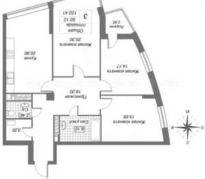 3-к квартира, вторичка, 103м2, 16/24 этаж