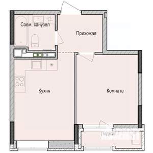 1-к квартира, строящийся дом, 37м2, 5/23 этаж