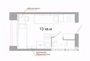 Студия квартира, вторичка, 13м2, 5/9 этаж