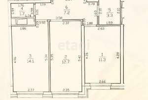 2-к квартира, вторичка, 50м2, 23/25 этаж