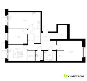 3-к квартира, вторичка, 107м2, 6/7 этаж