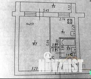 1-к квартира, вторичка, 33м2, 7/9 этаж