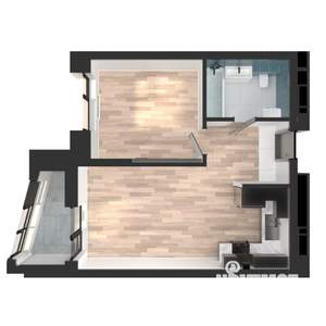 1-к квартира, вторичка, 41м2, 12/23 этаж