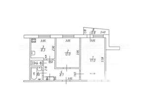 2-к квартира, вторичка, 50м2, 6/9 этаж