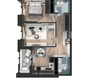 2-к квартира, вторичка, 52м2, 13/23 этаж