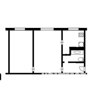 2-к квартира, вторичка, 46м2, 1/5 этаж