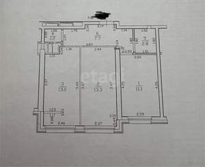 2-к квартира, вторичка, 49м2, 7/24 этаж