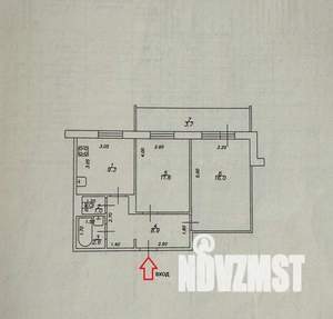2-к квартира, вторичка, 50м2, 1/9 этаж