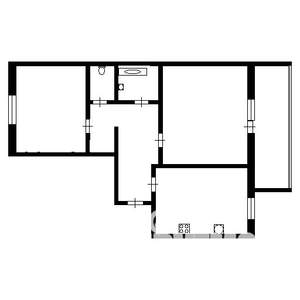 2-к квартира, вторичка, 63м2, 11/12 этаж