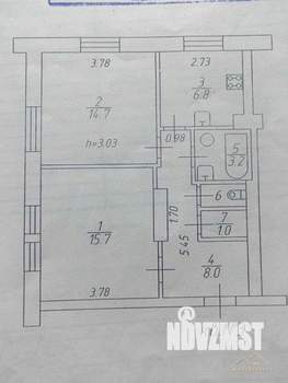 2-к квартира, вторичка, 51м2, 2/4 этаж