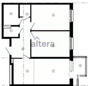 3-к квартира, вторичка, 66м2, 4/9 этаж