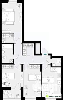 3-к квартира, вторичка, 83м2, 7/18 этаж
