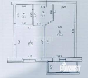 1-к квартира, вторичка, 38м2, 1/19 этаж